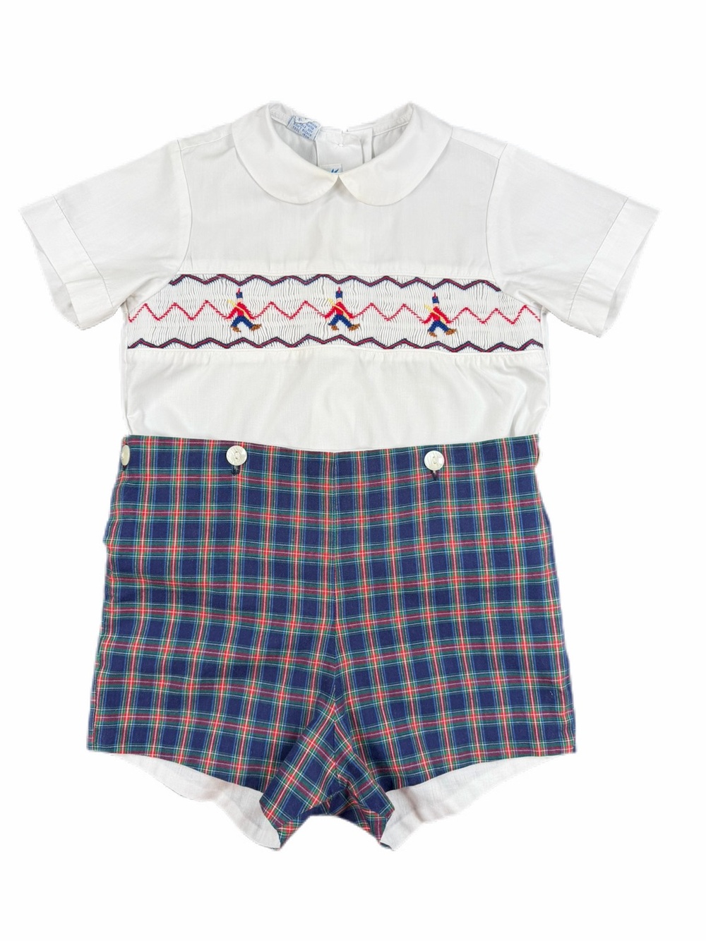 SILLY GOOSE Hand Smocked Christmas 2 Pc Outfit - 4T